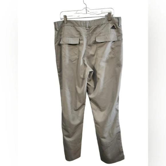 ADIDAS CLIMALITE grey golf pants activewear performance men size 34x32 - Picture 2 of 12